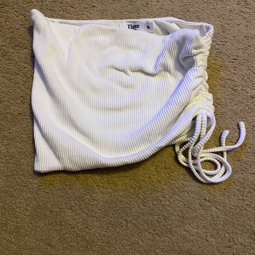 Tiger mist side scrunched top
